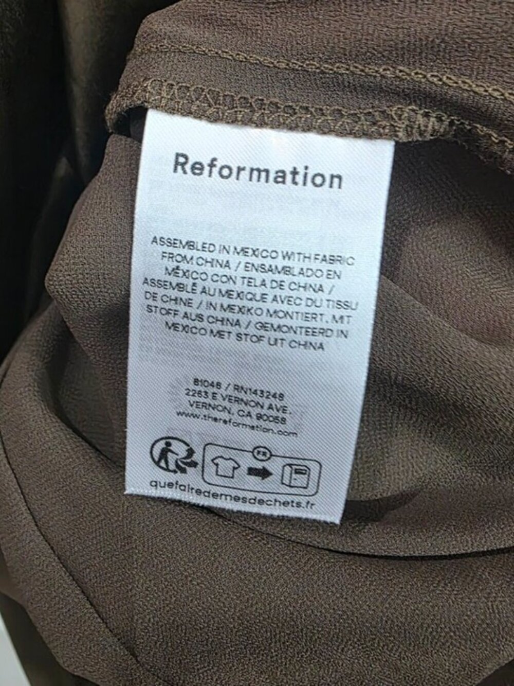NWT Reformation Anaiis Silk Dress - Picture 8 of 9